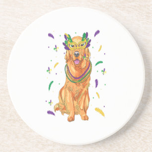 Dessous De Verre En Grès Cadeau Golden Retriever