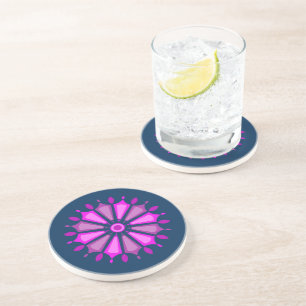 DESSOUS DE VERRE EN GRÈS CADEAU MODERNE FLEUR DE MAMAN PAPA SOEUR FILS PATR