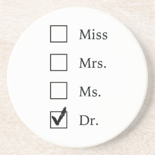 Dessous De Verre En Grès Cadeaux de PhD pour des femmes