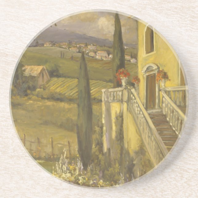 Dessous De Verre En Grès Calme latin II (Devant)