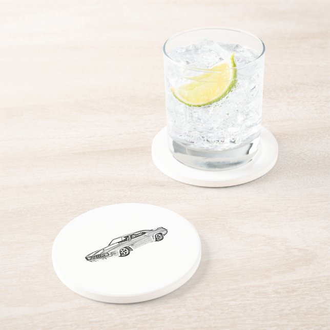 Dessous De Verre En Grès Camaro 1969 Z28 (Côté)