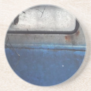 Dessous De Verre En Grès Camion vintage bleu clair et blanc