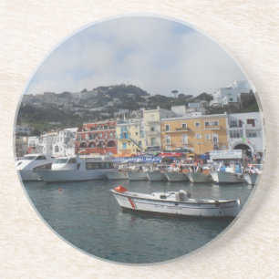 Dessous De Verre En Grès Capri, Italie