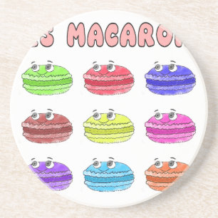 Dessous De Verre En Grès Caricature des Macarons