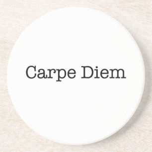Dessous De Verre En Grès Carpe Diem saisissent la citation de jour -