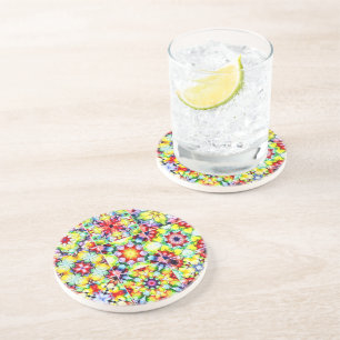 Dessous De Verre En Grès Carrelage méditerranéen, Carreaux d'encre d'alcool