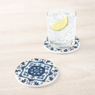 Dessous De Verre En Grès Carrelage méditerranéen, Portugais, Azulejo, Majol
