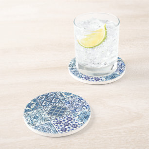 Dessous De Verre En Grès Carrelage méditerranéen, Portugais, Azulejo, Majol