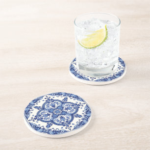 Dessous De Verre En Grès Carrelage méditerranéen, Portugais, Azulejo, Majol