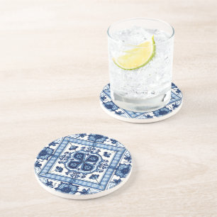 Dessous De Verre En Grès Carrelage méditerranéen, Portugais, Azulejo, Majol