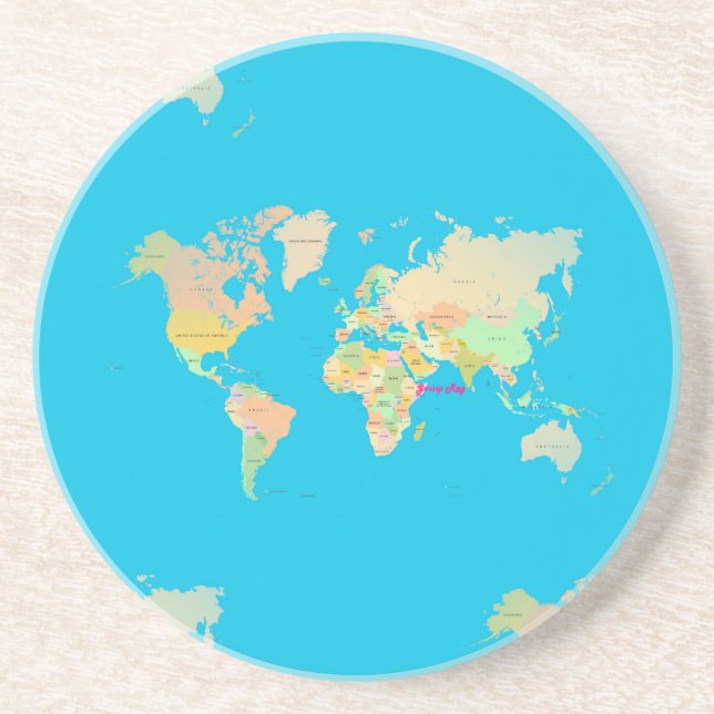 Dessous De Verre En Grès carte (Devant)