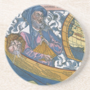 Dessous De Verre En Grès Carte antique du monde avec Claude Ptolémée, 1507