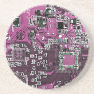 Dessous De Verre En Grès Carte circuit imprimé circuit imprimé circuit viol