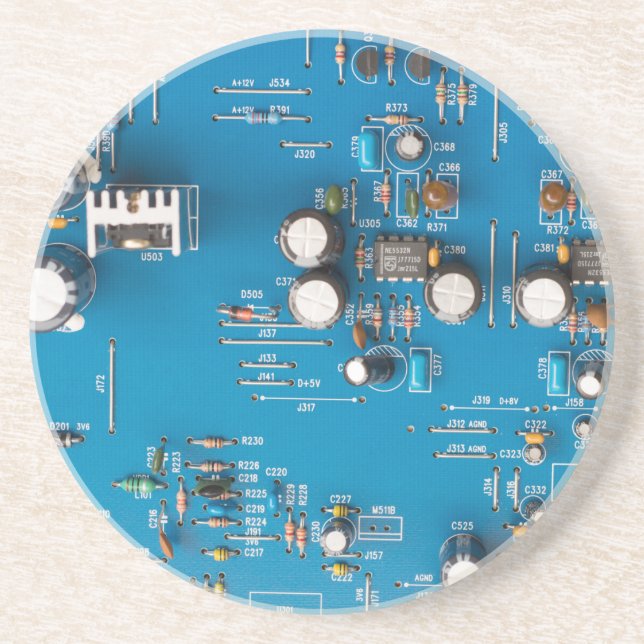 Dessous De Verre En Grès Carte de circuit électronique (Devant)