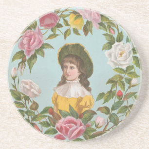 Dessous De Verre En Grès Carte de la Saint-Valentin vintage allemande kitsc