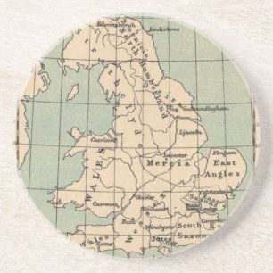 Dessous De Verre En Grès Carte de la vieille Angleterre