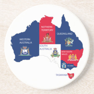 Dessous De Verre En Grès Carte de l'Australie