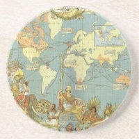 Carte du monde antique de l'Empire britannique, 18