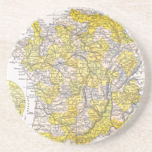 DESSOUS DE VERRE EN GRÈS CARTE : LA FRANCE