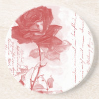 Carte postale Rose rouge