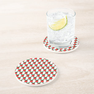Dessous De Verre En Grès Carton de cuisine amusant Fruit rouge cerise de po