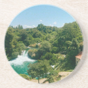 Dessous De Verre En Grès Cascades de Krka - Parc national de Krka - Croatie