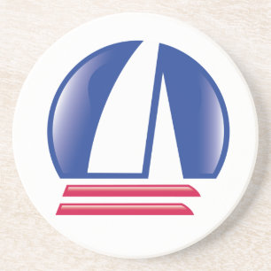 Dessous De Verre En Grès Catamaran Sailing_Pontoon Racing_Blue Moon