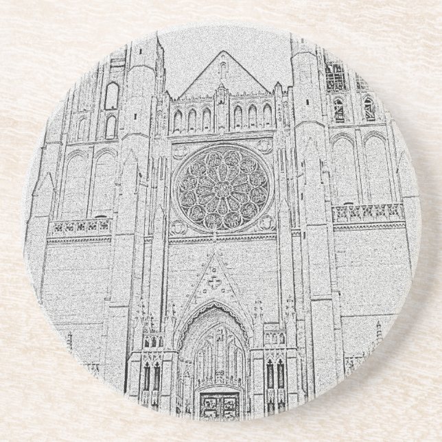 Dessous De Verre En Grès Cathédrale (Devant)