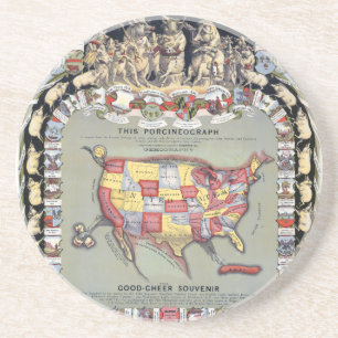 Dessous De Verre En Grès CE PORCINEOGRAPH, c1876