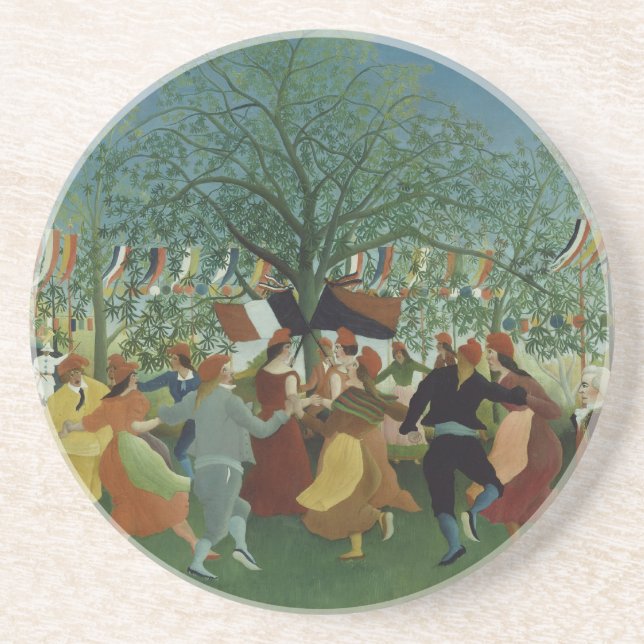 Dessous De Verre En Grès Centenaire de l'Indépendance par Henri Rousseau (Devant)
