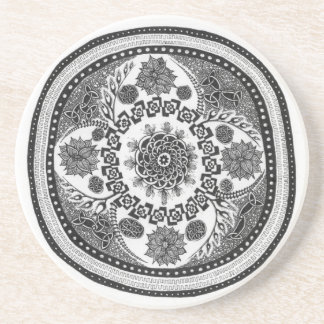 Dessous De Verre En Grès Cercle