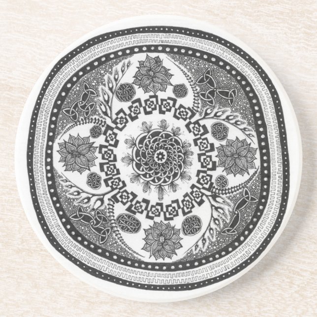 Dessous De Verre En Grès Cercle (Devant)