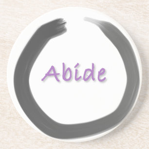 Dessous De Verre En Grès Cercle Enso Bouddhiste Abide Zen