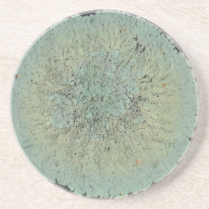 Dessous De Verre En Grès Cercle Lichen Mossy