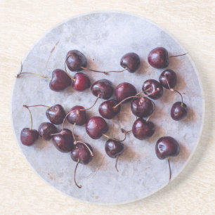 Dessous De Verre En Grès Cerises