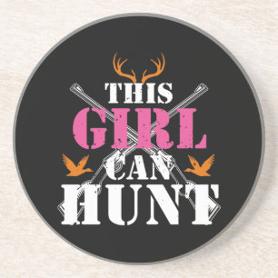 Dessous De Verre En Grès Cette Fille Peut Chasser Le Cerf Chasse Adulte Ess