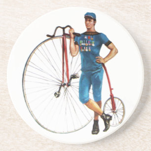 Dessous De Verre En Grès Championnat vintage de vélo