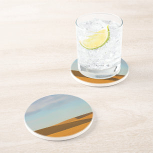 Dessous De Verre En Grès Champs de blé d'or dans la région de Palouse