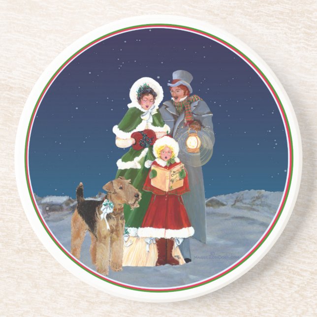 Dessous De Verre En Grès Chants de Noël (Devant)