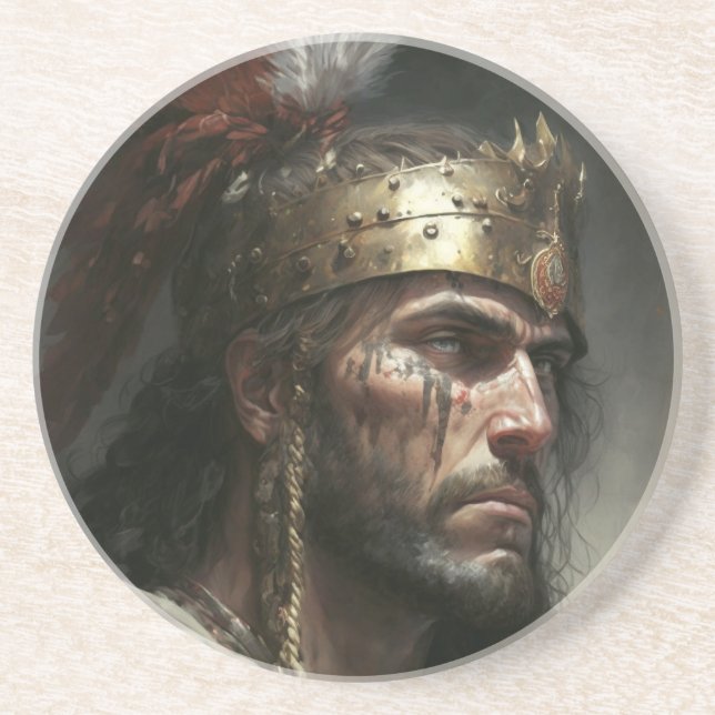 Dessous De Verre En Grès Charant War (Devant)