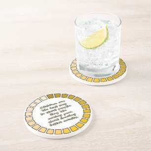 Dessous De Verre En Grès Chargement du nouvel an