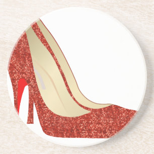 Dessous De Verre En Grès chaussons rubis