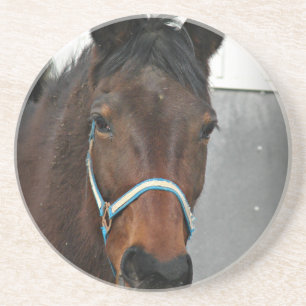 Dessous De Verre En Grès cheval heureux