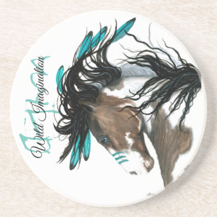 Dessous De Verre En Grès Cheval Majestic par Bihrle Wild Imagination