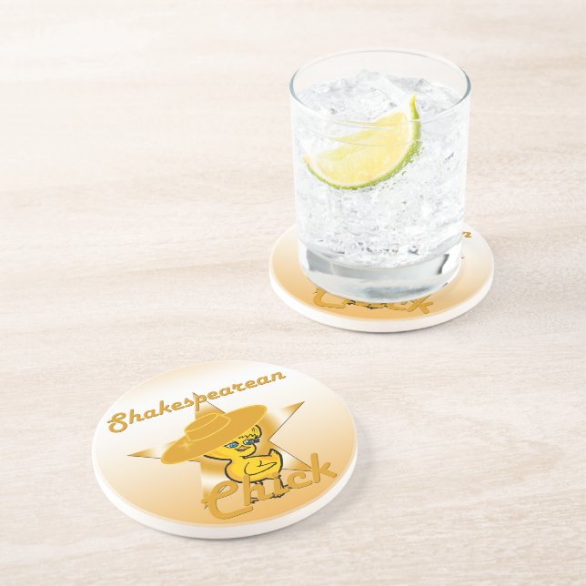 Dessous De Verre En Grès Chick Shakespearean #10 (Côté)