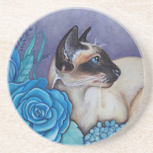 Dessous De Verre En Grès Chocolat de Siamese Point