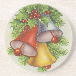 Dessous De Verre En Grès Christmas Wishes Jingle Bells