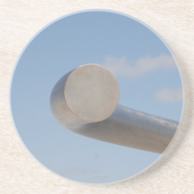 Dessous De Verre En Grès Ciel bleu métallique (Devant)