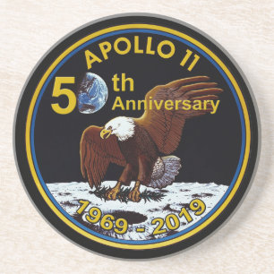 Dessous De Verre En Grès Cinquantième anniversaire d'Apollo 11