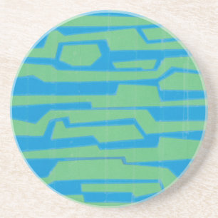 Dessous De Verre En Grès Circuit V moderne